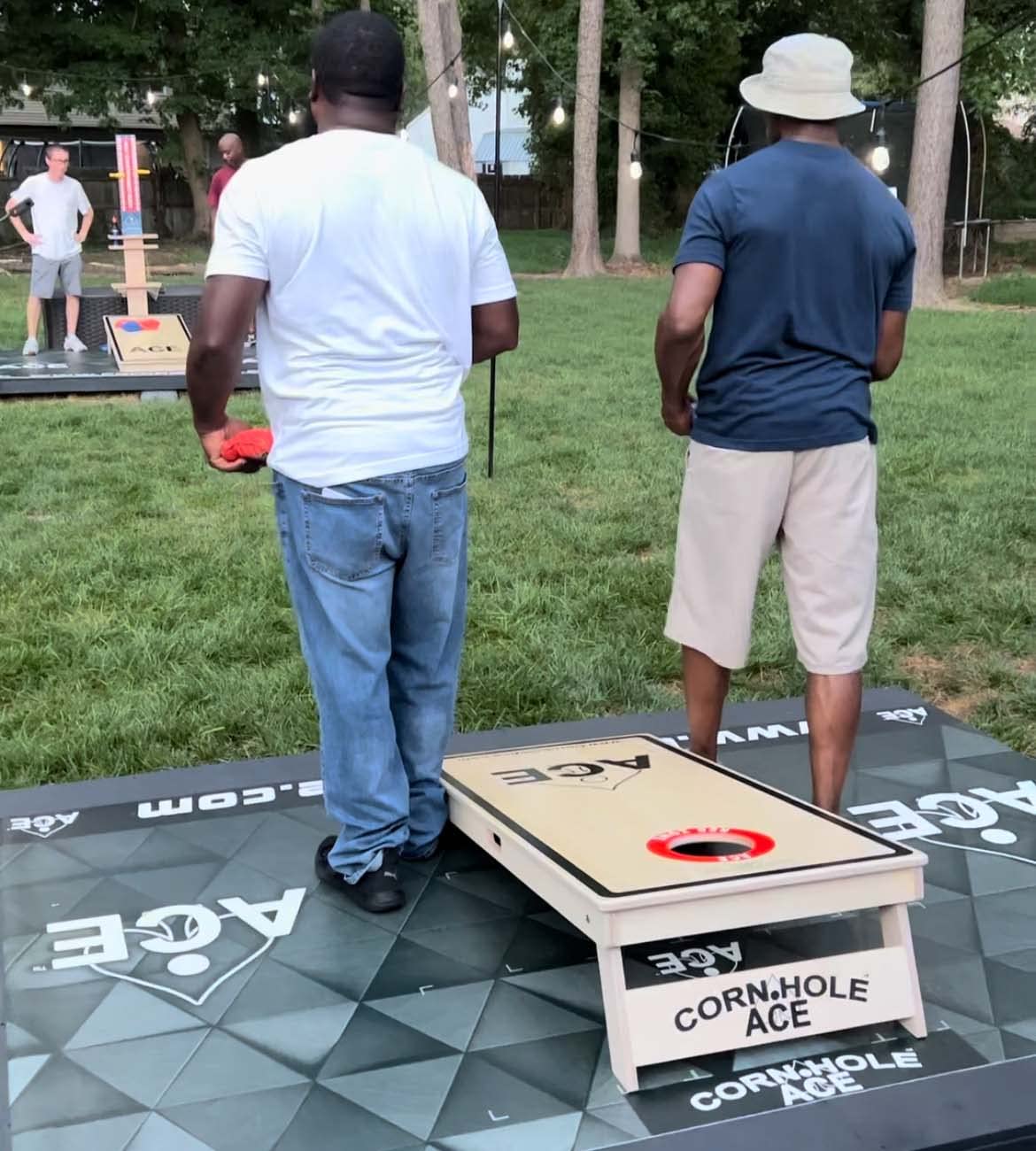 ACE Pro Cornhole Bags Set of 4 with PRO Kit | Dual-Sided All-Weather Slick Stick & Cluster Pad Technology | Includes Optional Break-In Service & Carrying Case | Perfect for Backyard Games, Tailgating, and Cornhole Tournaments