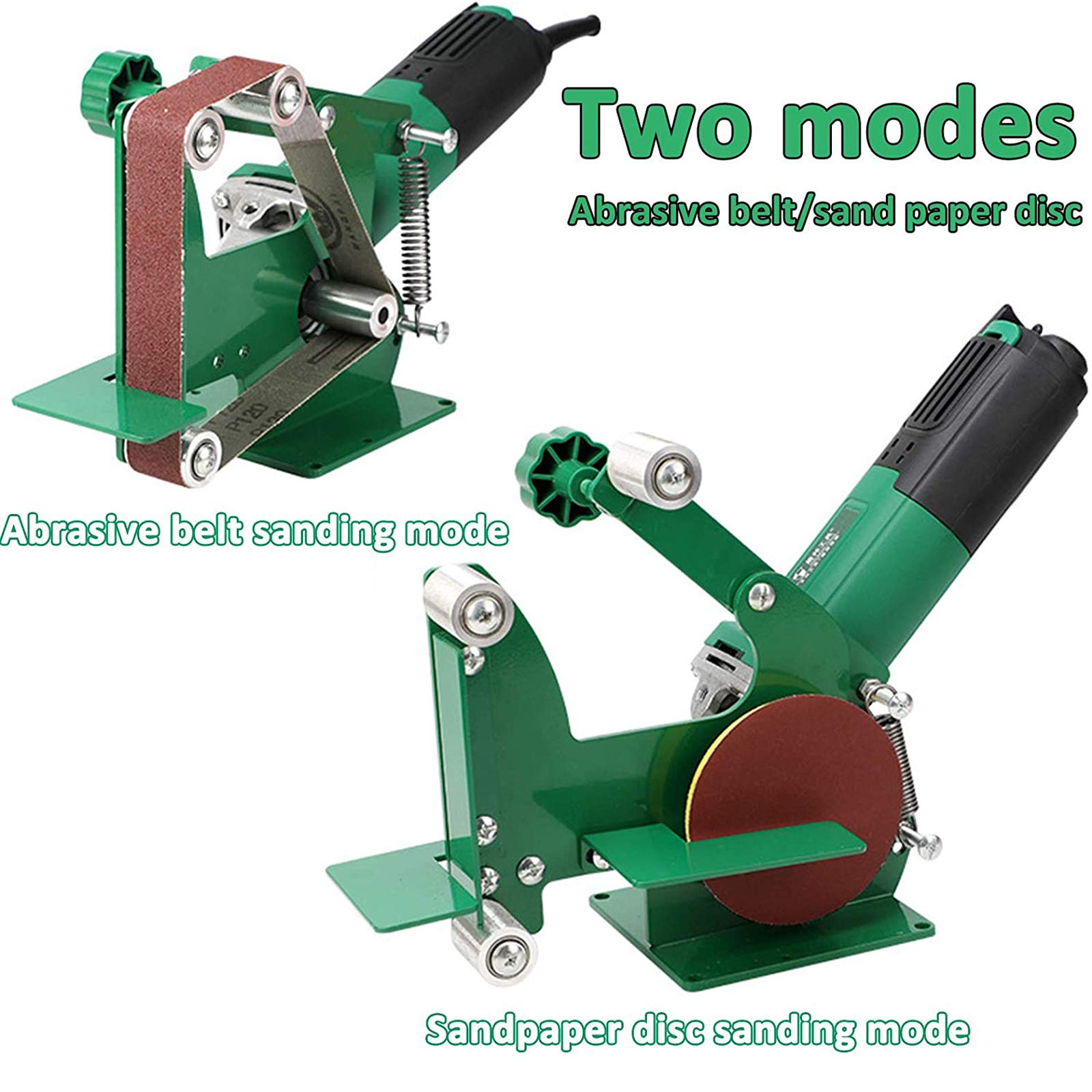 M10 Angle Grinder Sanding Machine Bracket - 30/50mm Belt Width for Wood, Metal & Stainless Steel Polishing - Multifunction Desktop Belt Sander Attachment - Perfect for DIY Projects, Metalworking & Woodworking