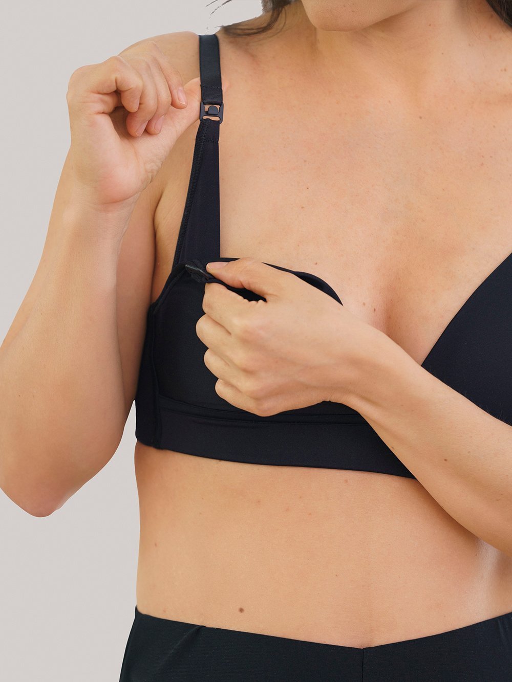 Clip Down Nursing Bra for Breastfeeding Moms - Hands-Free Pumping & Comfortable Maternity Support for Workouts, Sleep & Everyday Wear