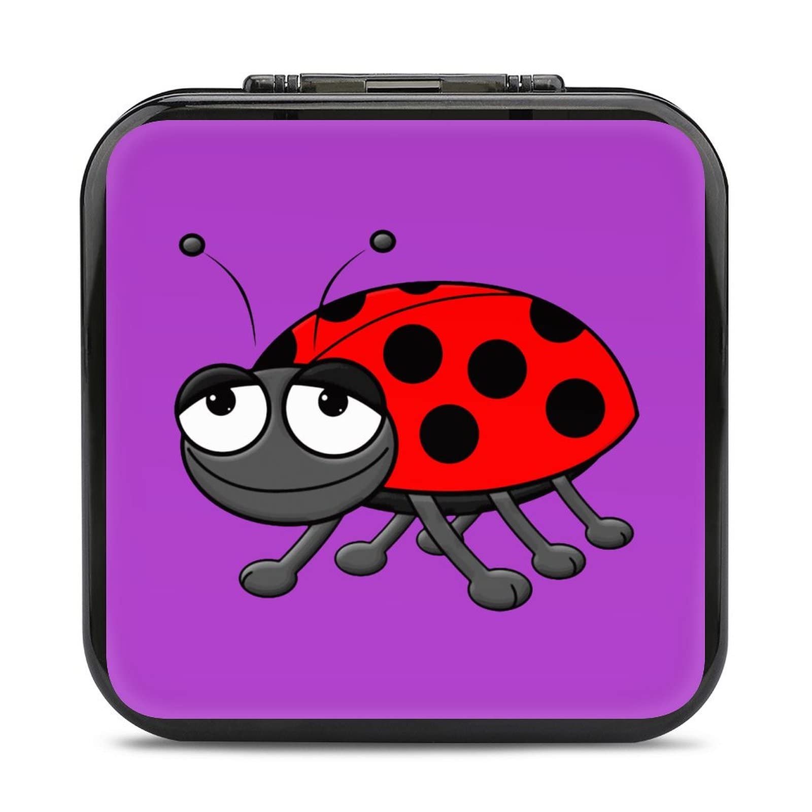 Amusing Ladybird Game Card Case for Nintendo Switch - 24 Card Holder Storage Box | Perfect for Travel & Gaming On-The-Go
