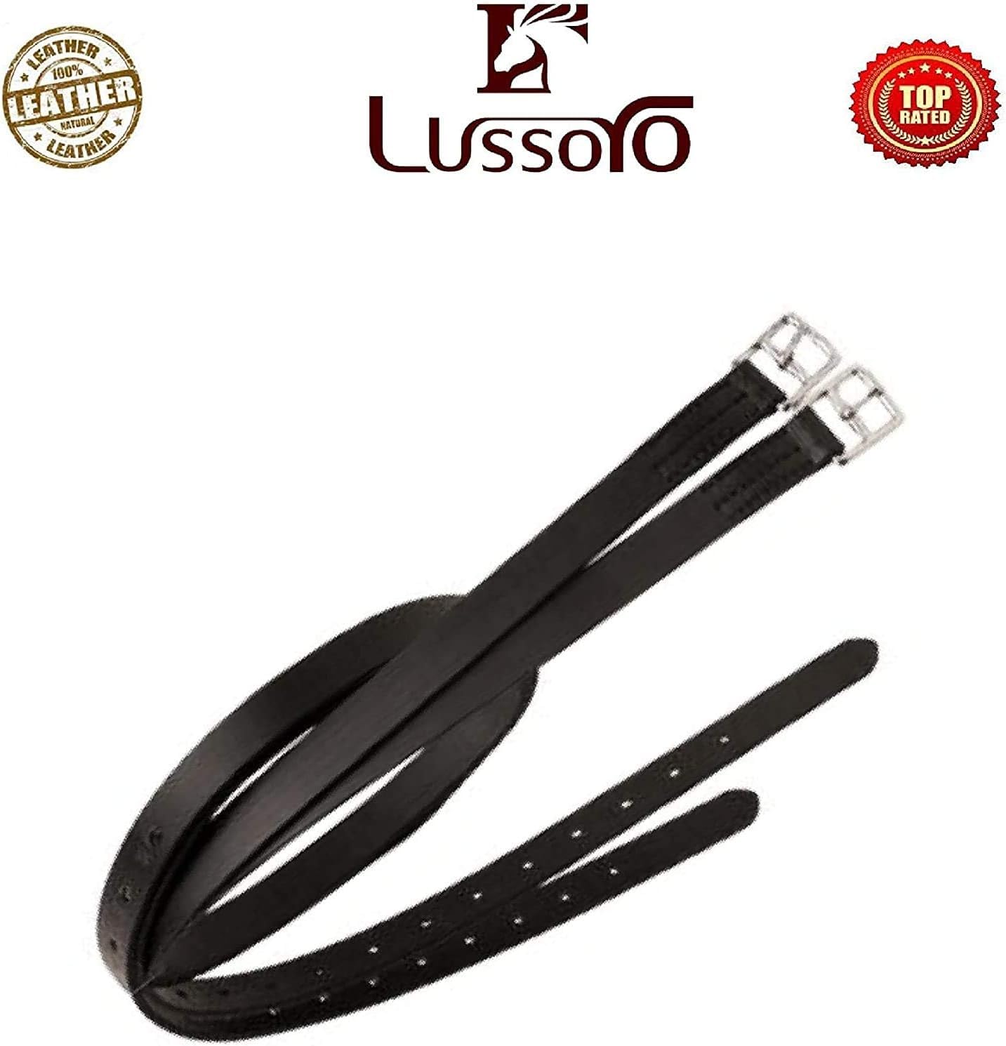 Premium English Leather Horse Riding Saddle Starter Kit - Jumping Handle Equestrian Saddle for Beginners & Ponies | Perfect Gift for Riders, Training & Show Jumping Competitions