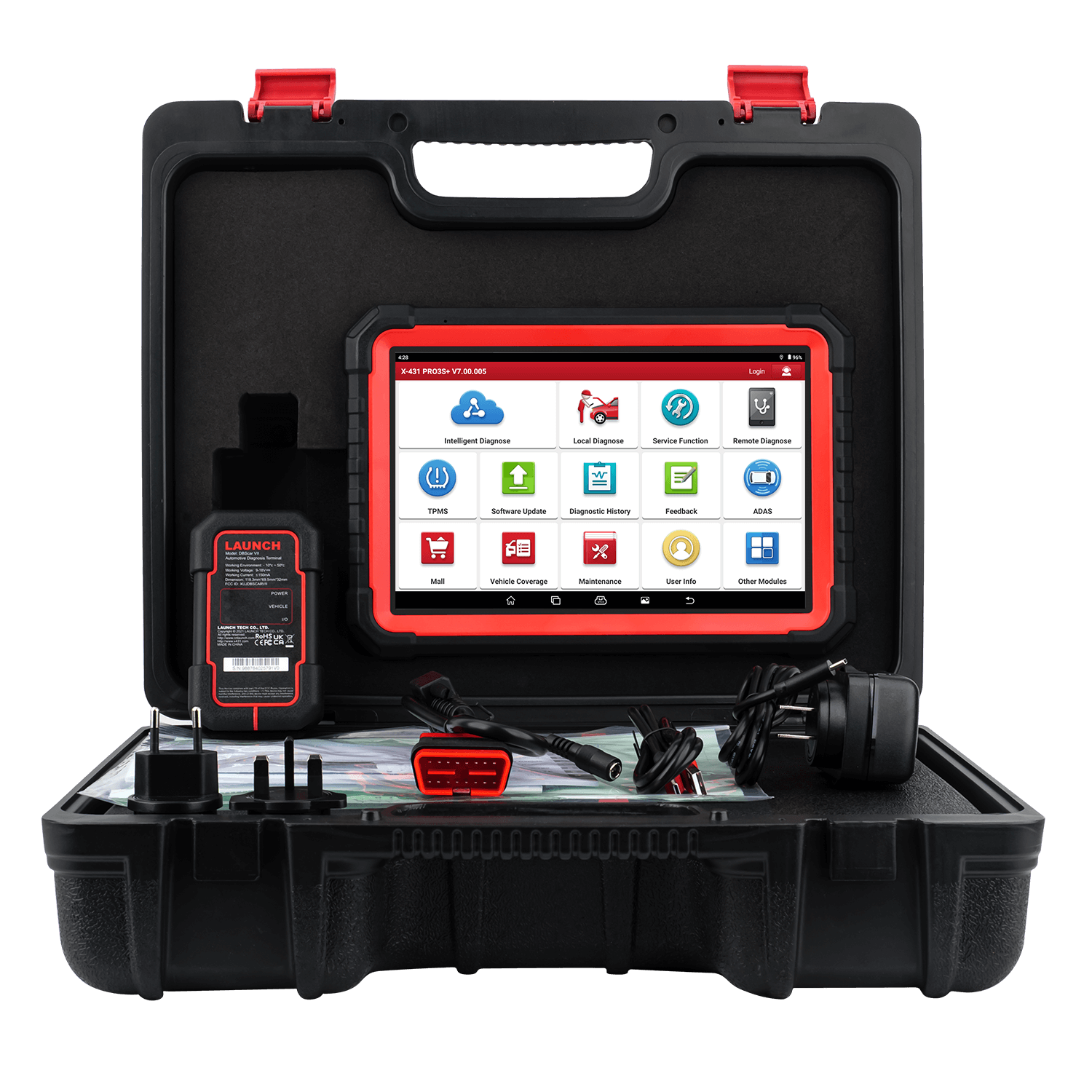 2025 LAUNCH X431 PRO3S+ V5.0 10.1 Inch Full System Car Diagnostic Tool - CAN FD, OBD/OBD2 Scanner with Topology Map for Mechanics & DIY Auto Repair | Works on Cars, Trucks & SUVs