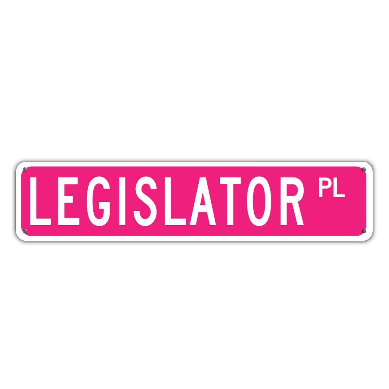 Funny Pink Career Office Sign - Personalized Metal Plaque for Office, Bedroom, Bathroom - UV Printed Fade-Resistant Decor - 4x18 Inch - Perfect for Wedding Gifts & Home/Office Decor