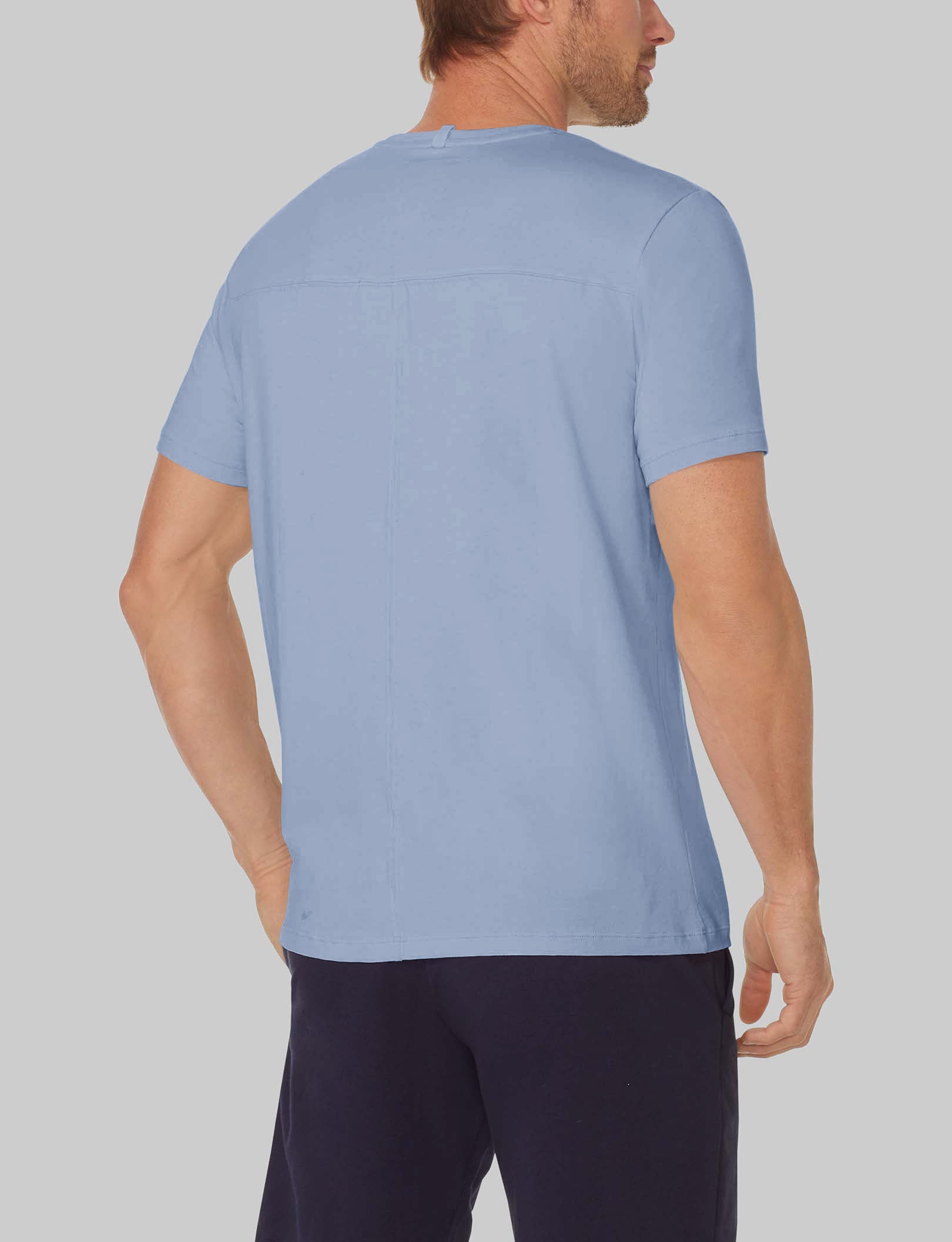Second Skin Crew Neck T-Shirt for Men - Ultra Soft Stretch Cotton Tee - Perfect for Casual Wear, Layering & Everyday Comfort