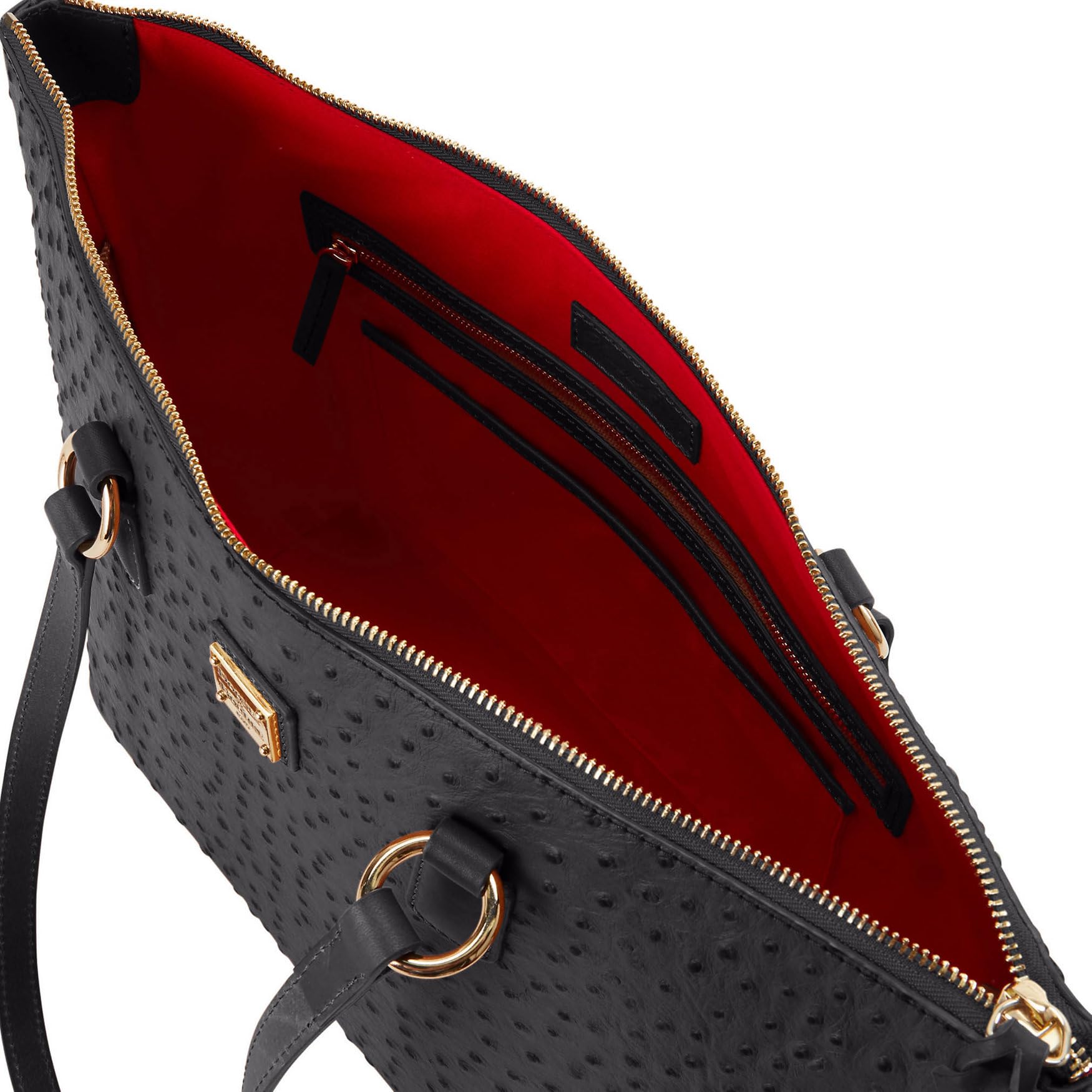 Dooney & Bourke Ostrich Wren Tote Handbag for Women | Genuine Leather Designer Purse with Shoulder Strap | Perfect for Work, Travel & Everyday Use