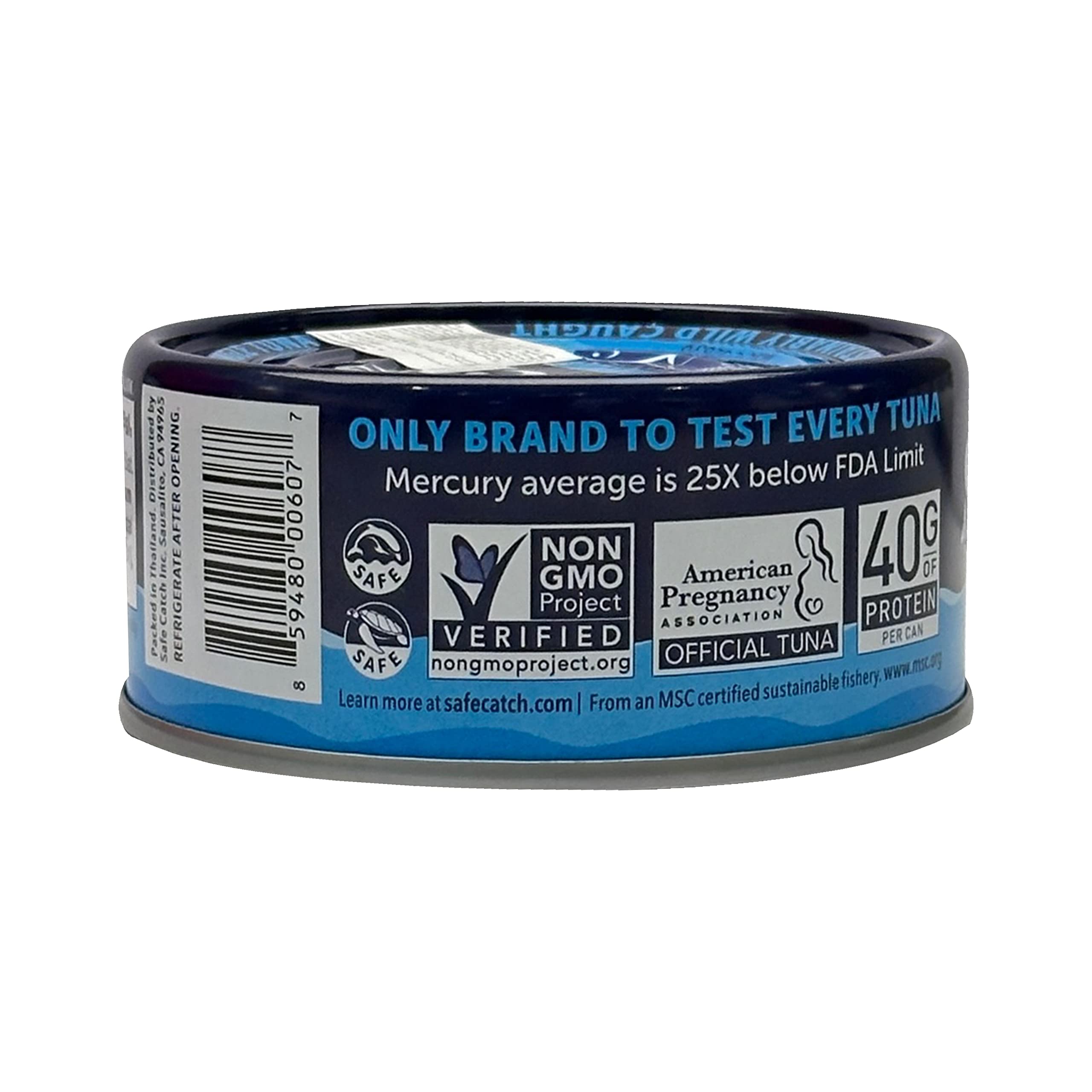 SafeCatch Wild Elite Tuna - 5 oz Can | Mercury Tested, Sustainably Caught | Perfect for Salads, Sandwiches & Healthy Meals