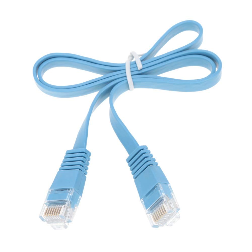 45ft Cat6 Flat Ethernet Cable (20 Pack) - 13.7M High-Speed Gigabit LAN Network Cable, RJ45 Patch Cord for Xbox, PS4, PS5, Modem, Router, Switch - Compatible with Cat5e/Cat6 - Ideal for Gaming, Streaming & Home Office Networking