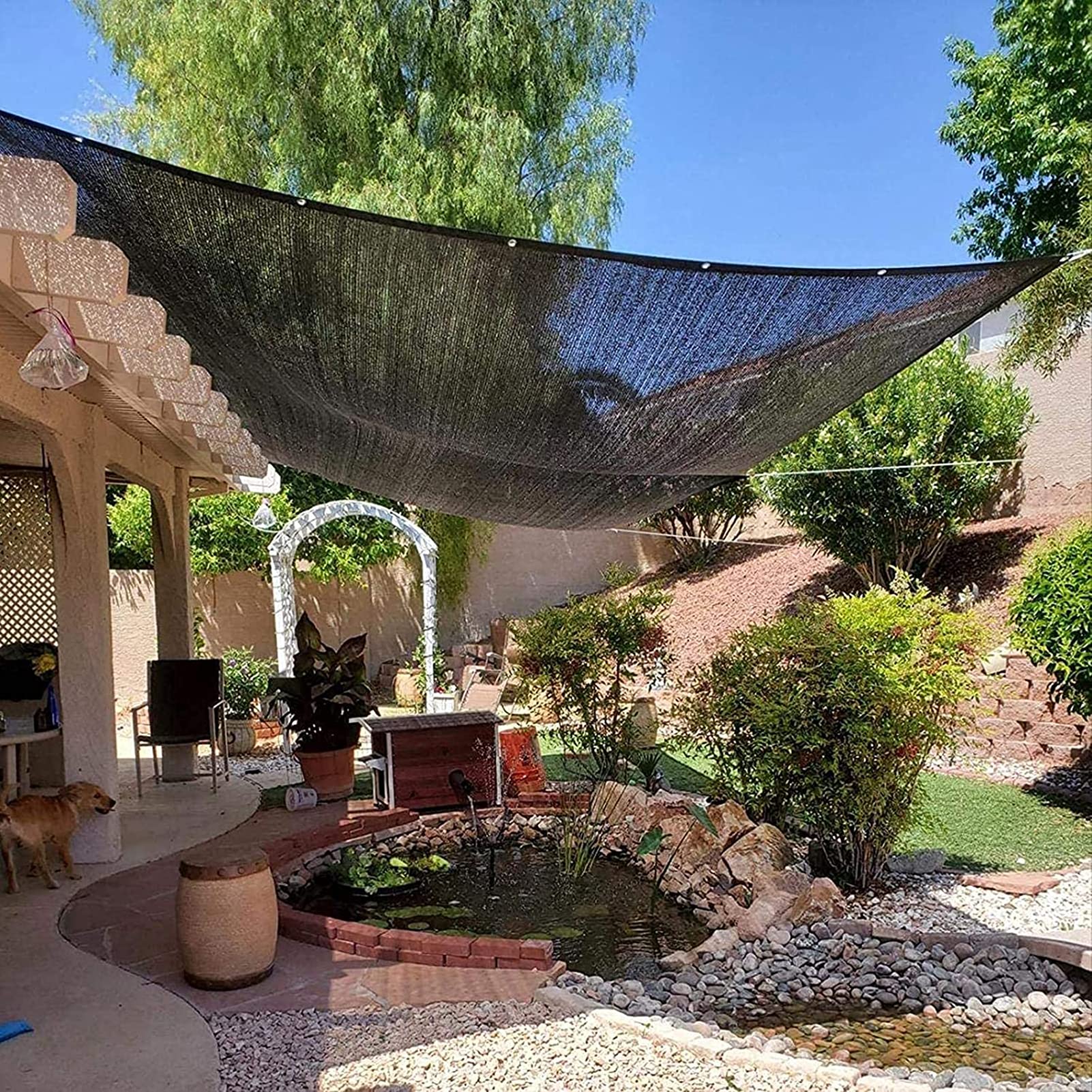 13x33ft UV Resistant Shade Cloth for Greenhouse & Garden - Durable Outdoor Shade Mesh Tarps with Aluminum Grommets - Perfect for Patio, Lawn, and Plant Protection