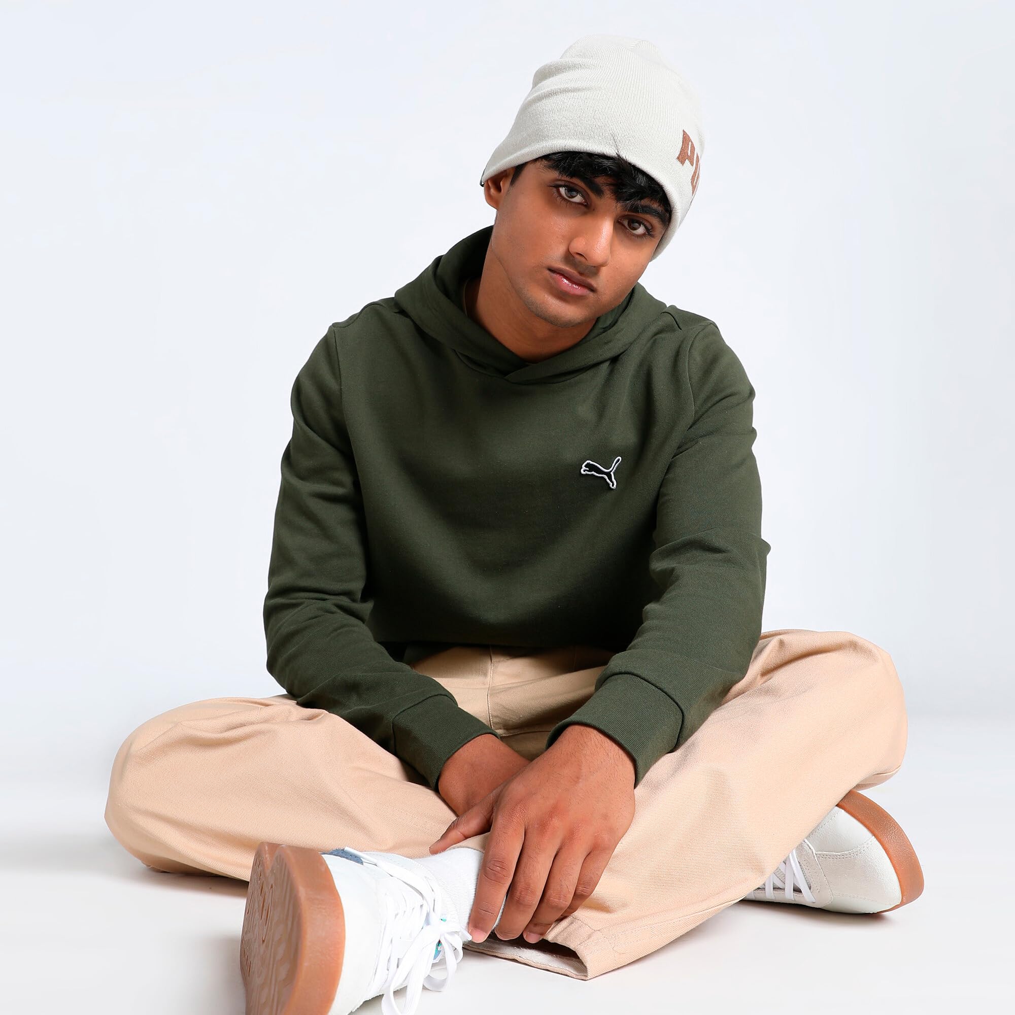 PUMA Men's Better Essentials French Terry Hoodie - Soft & Comfortable Pullover Sweatshirt for Casual Wear, Gym, and Outdoor Activities