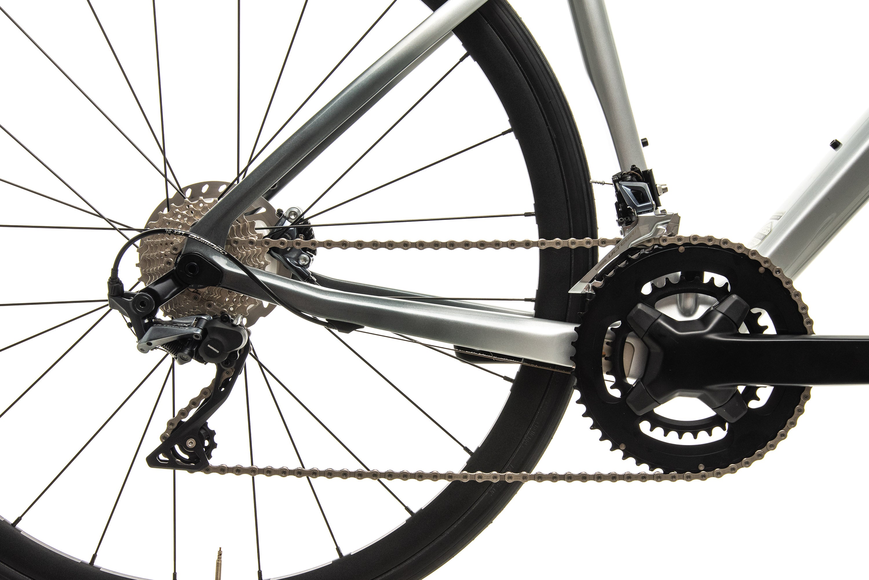 Argon 18 Krypton GF Disc Road Bike - Mercedes Benz Style Silver 47, Medium Size (2019 Model) | Perfect for Commuting, Fitness Training & Long-Distance Cycling