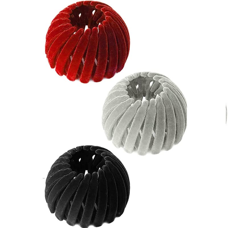 FAMEZA 2 Pack Magic Hair Clips for Women - Invisible Bird Nest Hair Holder, Lazy Updo Hairpin, Ponytail Clip - Hair Accessories for Quick Styling (Multicolor) - Perfect for Work, Parties, and Everyday Use