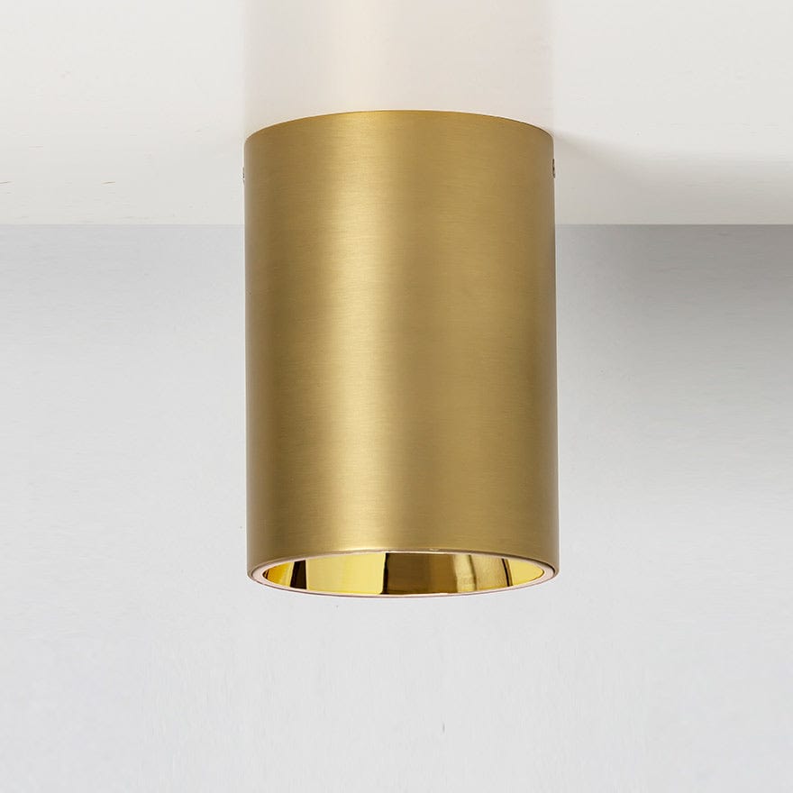 CANNON C 160/115 3K/4K Brass LED Ceiling Light Fixture - Warm White & Cool White Dimmable - Modern Flush Mount Lighting for Bedroom, Living Room, Kitchen, Hallway