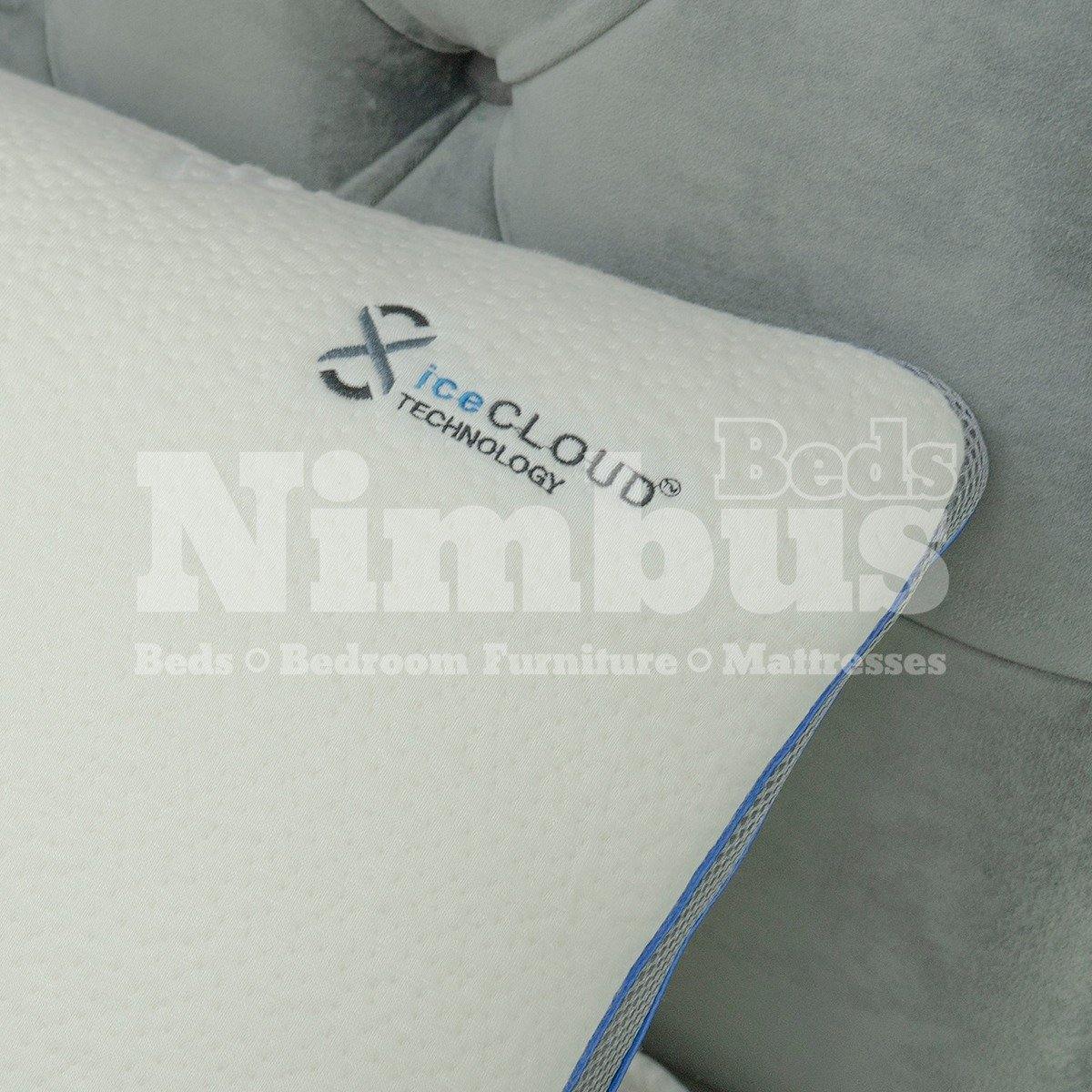 Ice Cloud Pillow - Ultra Soft Cooling Gel Memory Foam Pillow for Neck Pain Relief & Better Sleep - Perfect for Side, Back & Stomach Sleepers - Home & Travel Use
