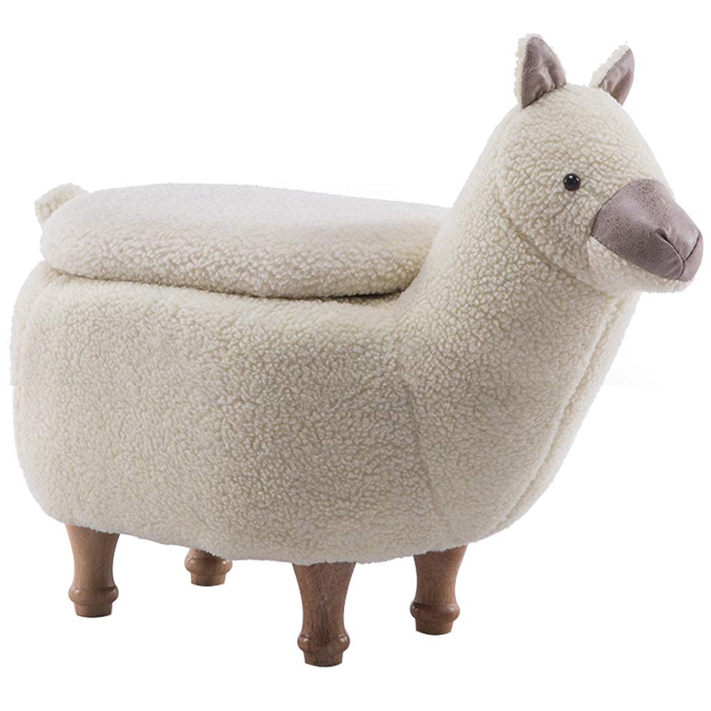 **Cartoon Animal Stool for Kids - Multicolor Storage Chair for Living Room, Toy Organizer & Shoe Changing Seat - Perfect for Playrooms, Bedrooms & Entryways**