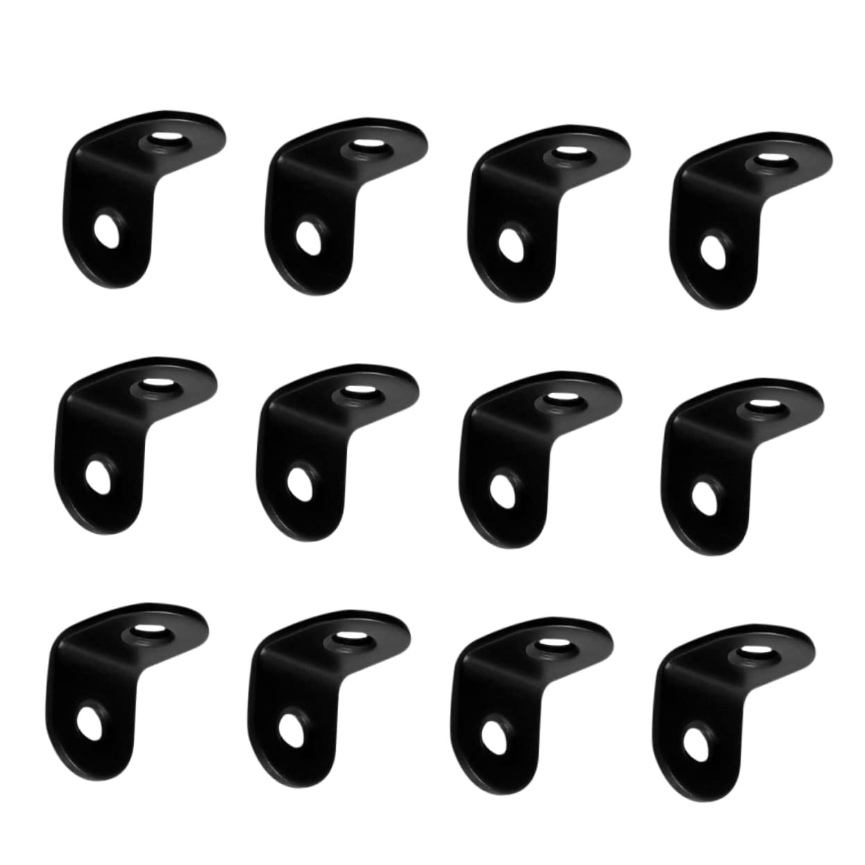 20-Pack Heavy Duty Stainless Steel Corner Brackets - Shelf Supports, Picture Frame Clips, Slotted Angle Code for Secure Shelving & Wall Mounting - Perfect for Home, Office & Garage Organization