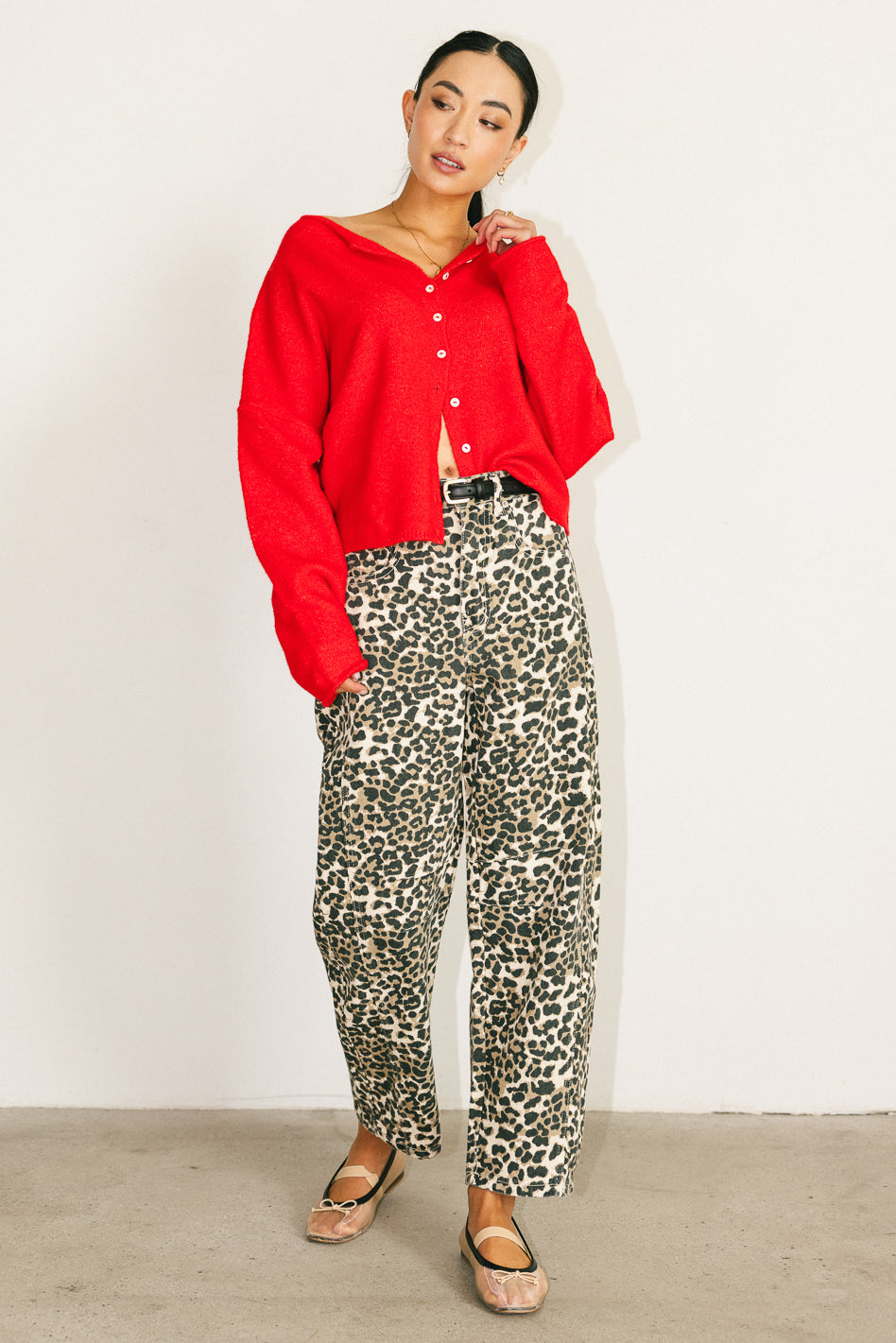 Red Maci Cardigan for Women - Cozy Knit Sweater | Perfect for Fall & Winter Outfits, Office Wear & Casual Dates