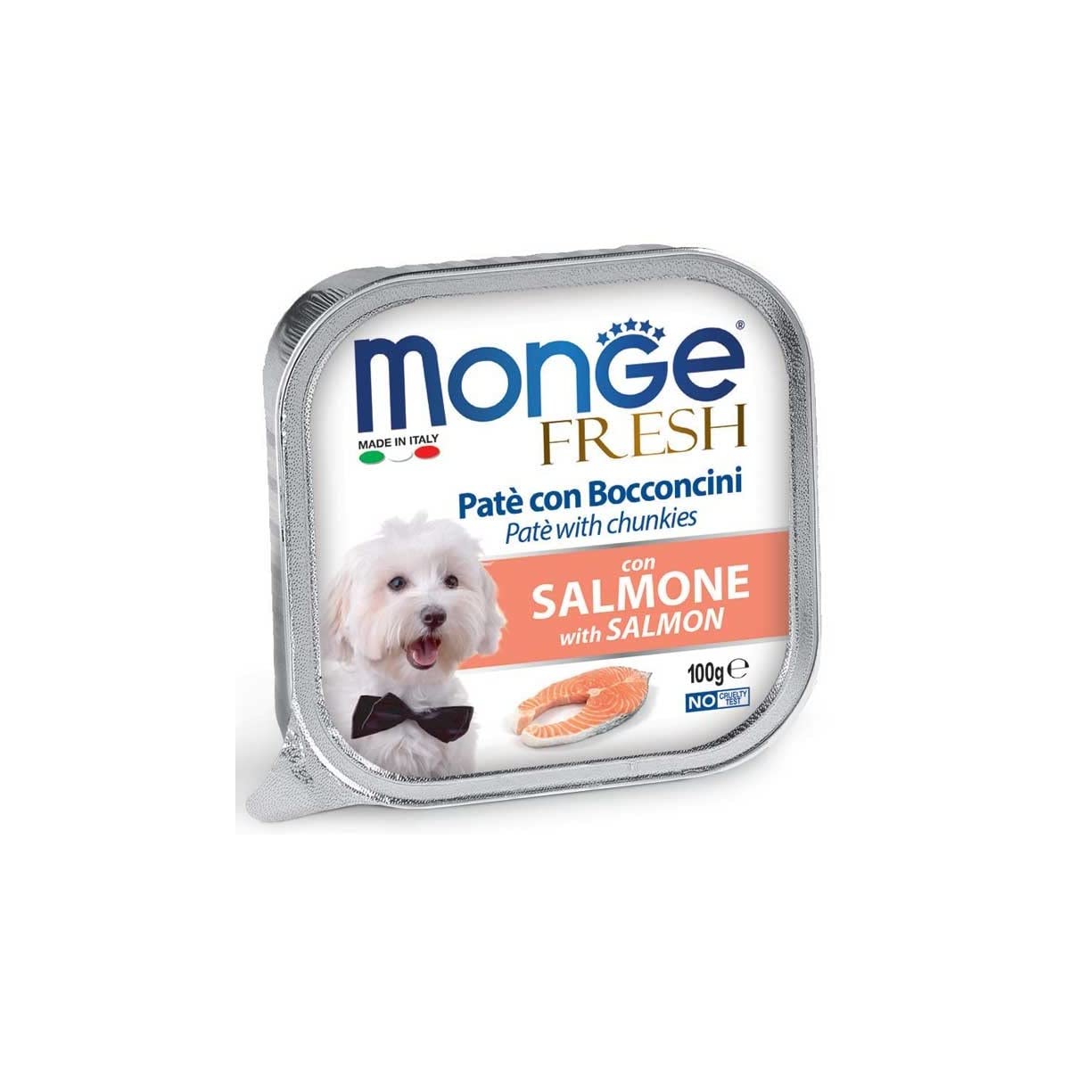 Premium Salmon Pate & Chunkies Puppy Food - Grain-Free Wet Dog Food for Weaning Puppies & All Breeds (6 Trays, 100g Each) - Perfect for Transitioning Puppies to Solid Food & Picky Eaters