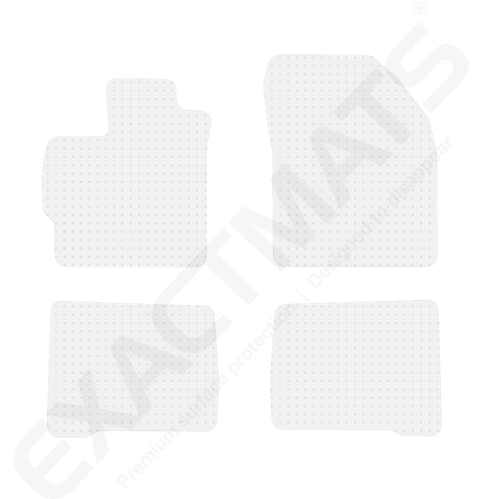 Premium Clear Floor Mats for Toyota Prius (2012-2015) - 1st & 2nd Row Custom Fit Protection - USA Made Car Floor Liners - Perfect for All-Weather Protection & Easy Cleaning
