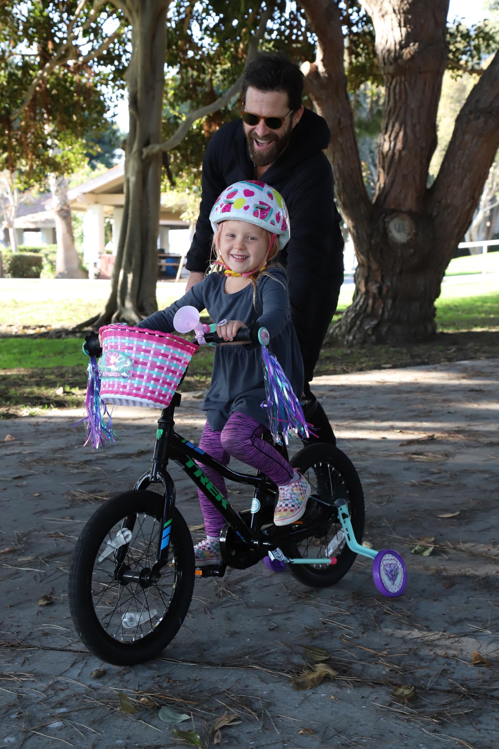 Raskullz Kids Bike Training Wheels - Hearty Gem Style, Adjustable & Durable Bicycle Stabilizers for Boys & Girls | Perfect for Learning to Ride, Safety & Balance Training