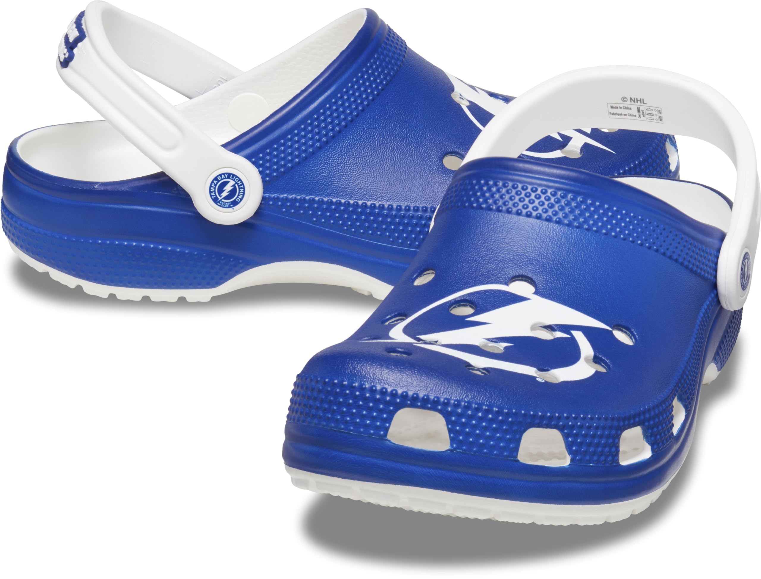Crocs Unisex-Adult NHL Classic Clogs | Comfortable Slip-On Shoes for Men & Women | Perfect for Casual Wear, Outdoor Activities & Sports Fans