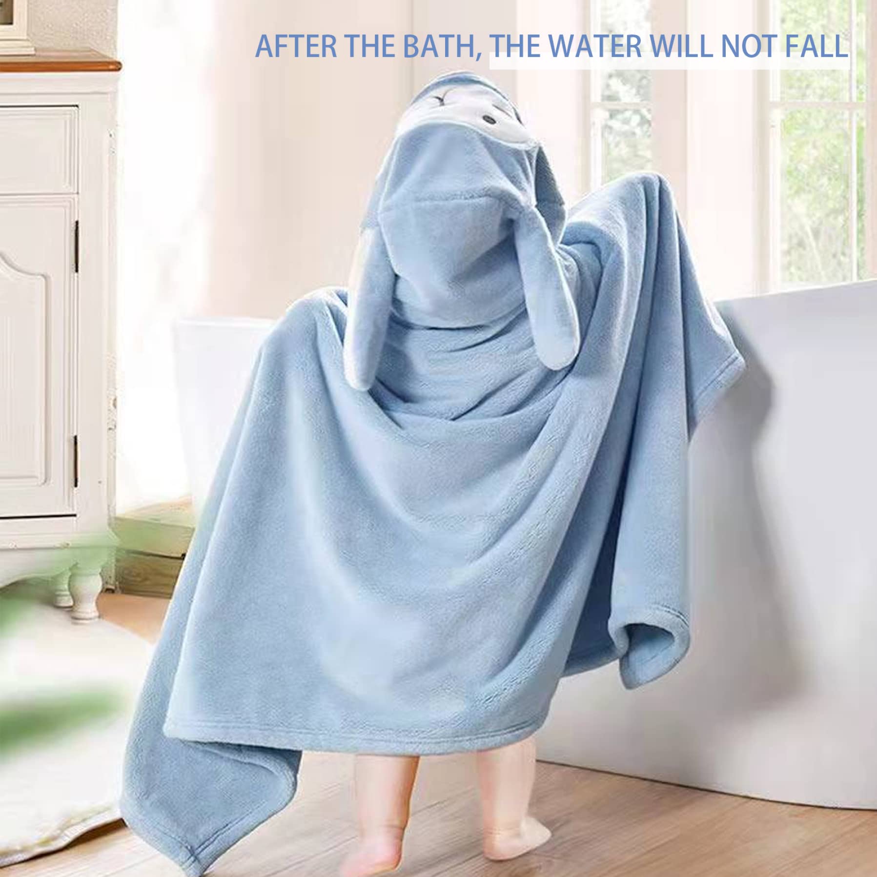 **Soft Hooded Baby Towel 70x140cm - Kids Swim & Bath Poncho Towel for Boys & Girls - Thick Absorbent Beach & Pool Towel for Toddlers & Infants - Perfect for Swimming, Bath Time & Outdoor Activities**