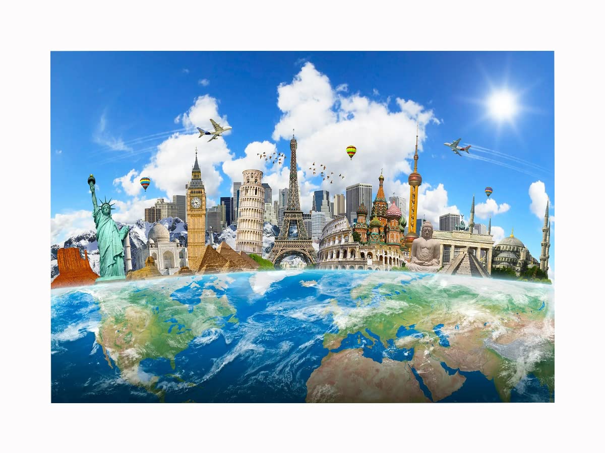 500-Piece Landmark Architectural Puzzles - Educational Wooden Jigsaw Puzzles for Kids & Adults, Stress Relief Toys, Parent-Child Games, Classroom & Homeschool Supplies - Perfect for Family Game Nights, School Activities & Office Decor