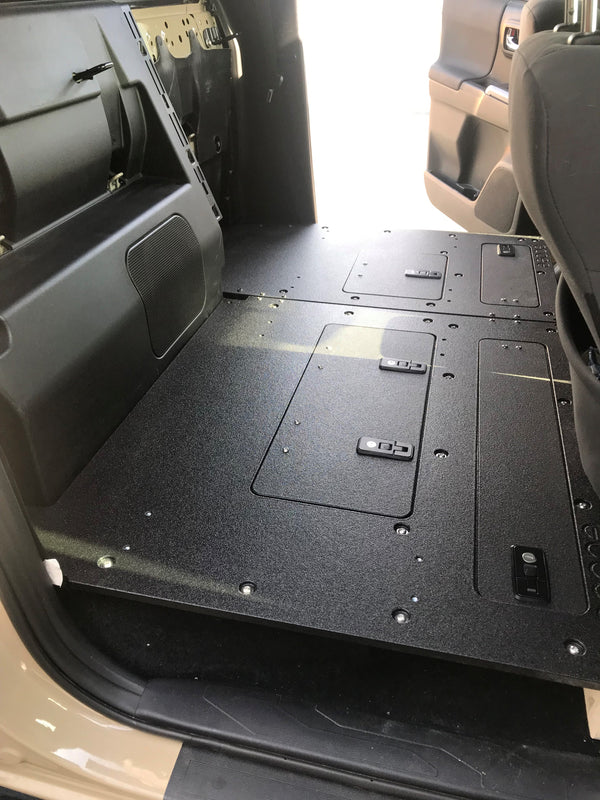 2005-2023 Toyota Tacoma Double Cab 2nd Row Seat Delete Kit - Maintains Factory Back Wall - Perfect for Cargo Storage & Dog Transport