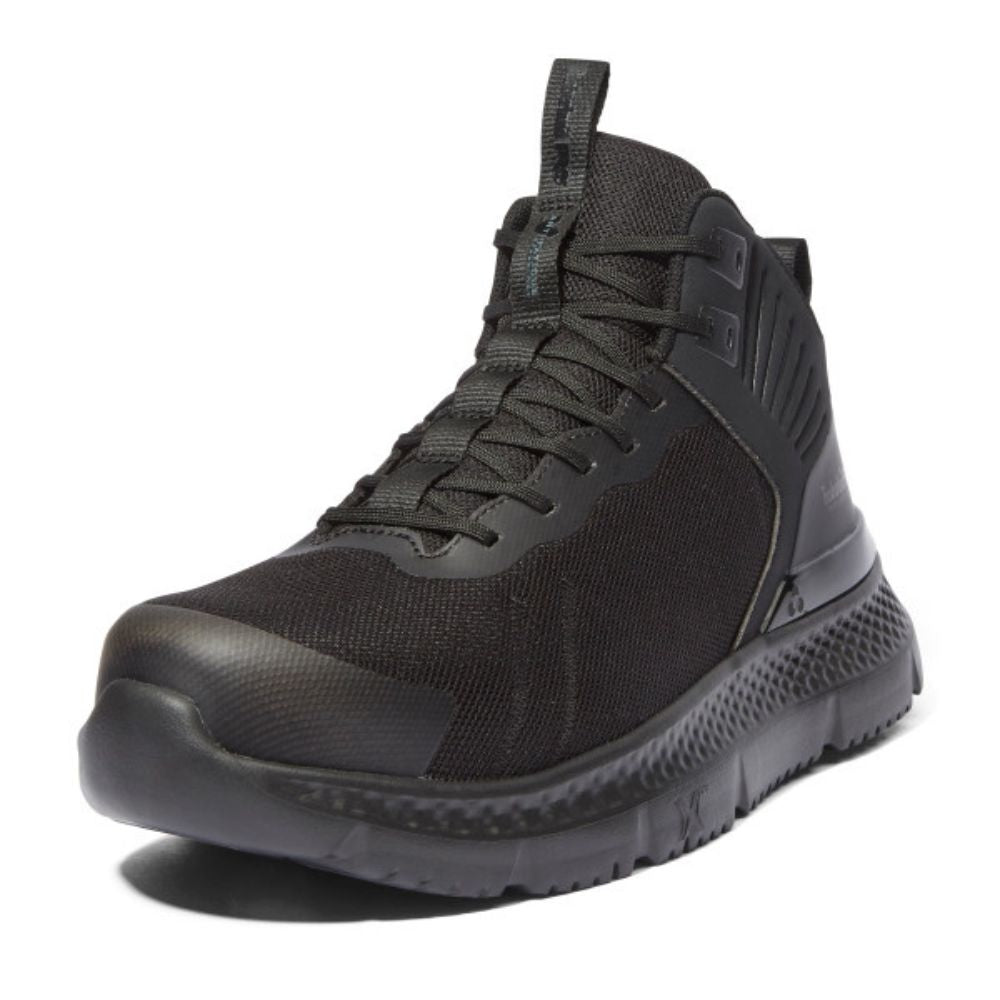 Timberland PRO Setra TB0A5PSP001 Unisex Mid Composite Toe Work Shoes - Black | Safety Toe Athletic Shoes for Construction & Industrial Work | Durable & Comfortable for Long Shifts