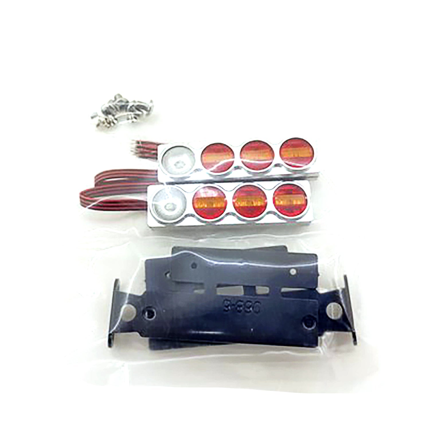 TAMIYA RC 1/14 Tractor R620 1851 3363 56352 Tail Lamp Taillight - 3 Color LED Rear Light with Degree Scale | Perfect for RC Truck Models, Night Racing & Scale Model Customization