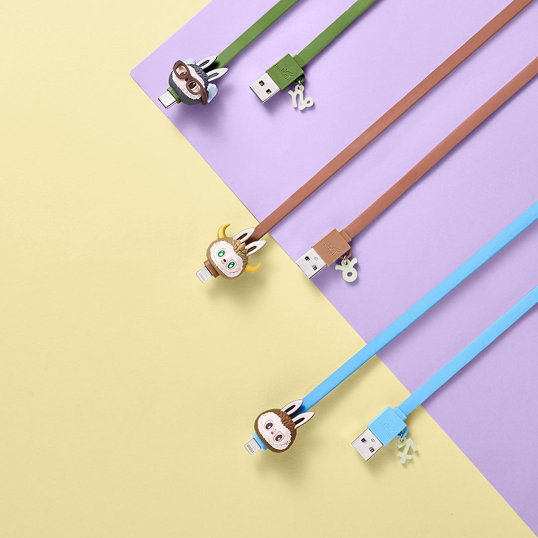POP MART The Monsters Constellation Series USB Charging Cable Blind Box - Cute Phone Accessories for iPhone & Android, Perfect Gift for Collectors & Anime Fans