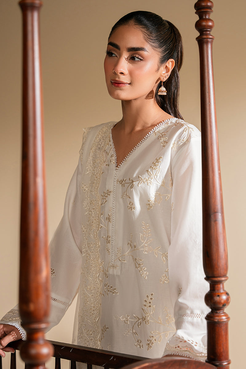 MOON LIGHT CHIKANKARI Embroidered Cotton Shirt & Dupatta Set | Traditional Indian Ethnic Wear for Women | Perfect for Weddings, Festivals & Special Occasions