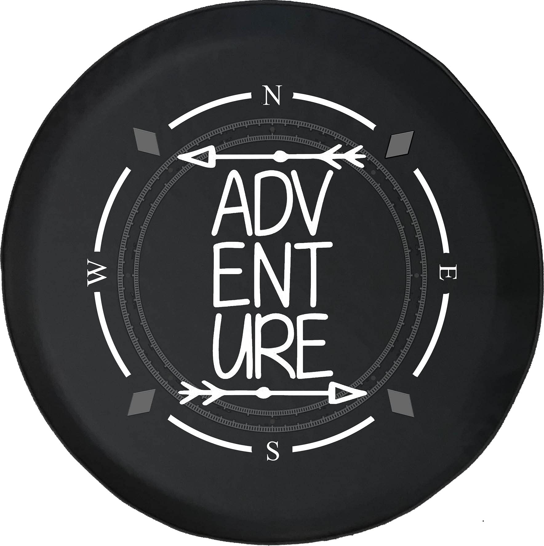 American Unlimited Spare Tire Cover with Compass Design - Durable SUV, Trailer & RV Wheel Cover for Adventure Seekers | Perfect for Off-Road Trips, Camping & Outdoor Exploration