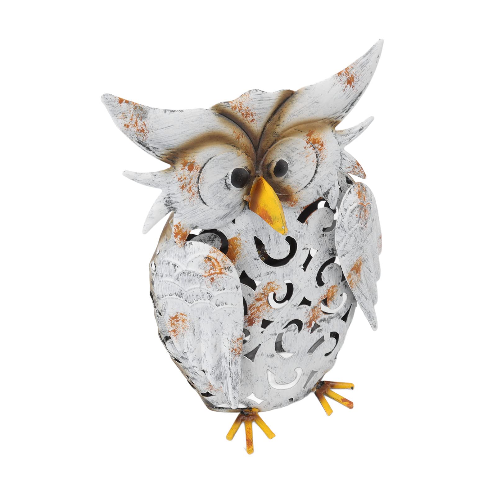 Okuyonic Solar Owl Light - Realistic Solar Powered Decorative Lamp, IP55 Waterproof for Outdoor Patio, Lawn & Backyard - Perfect for Garden Pathways, Porch Accents & Landscape Lighting at Night