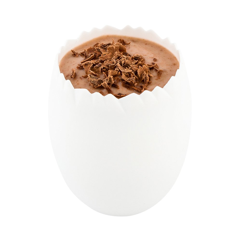 2 oz Disposable Plastic Dessert Cups - 100 Pack White Cracked Egg Design Pudding Parfait Cups for Appetizers, Desserts, Buffets & Catering Events | Perfect for Restaurants, Bakeries & Party Serving