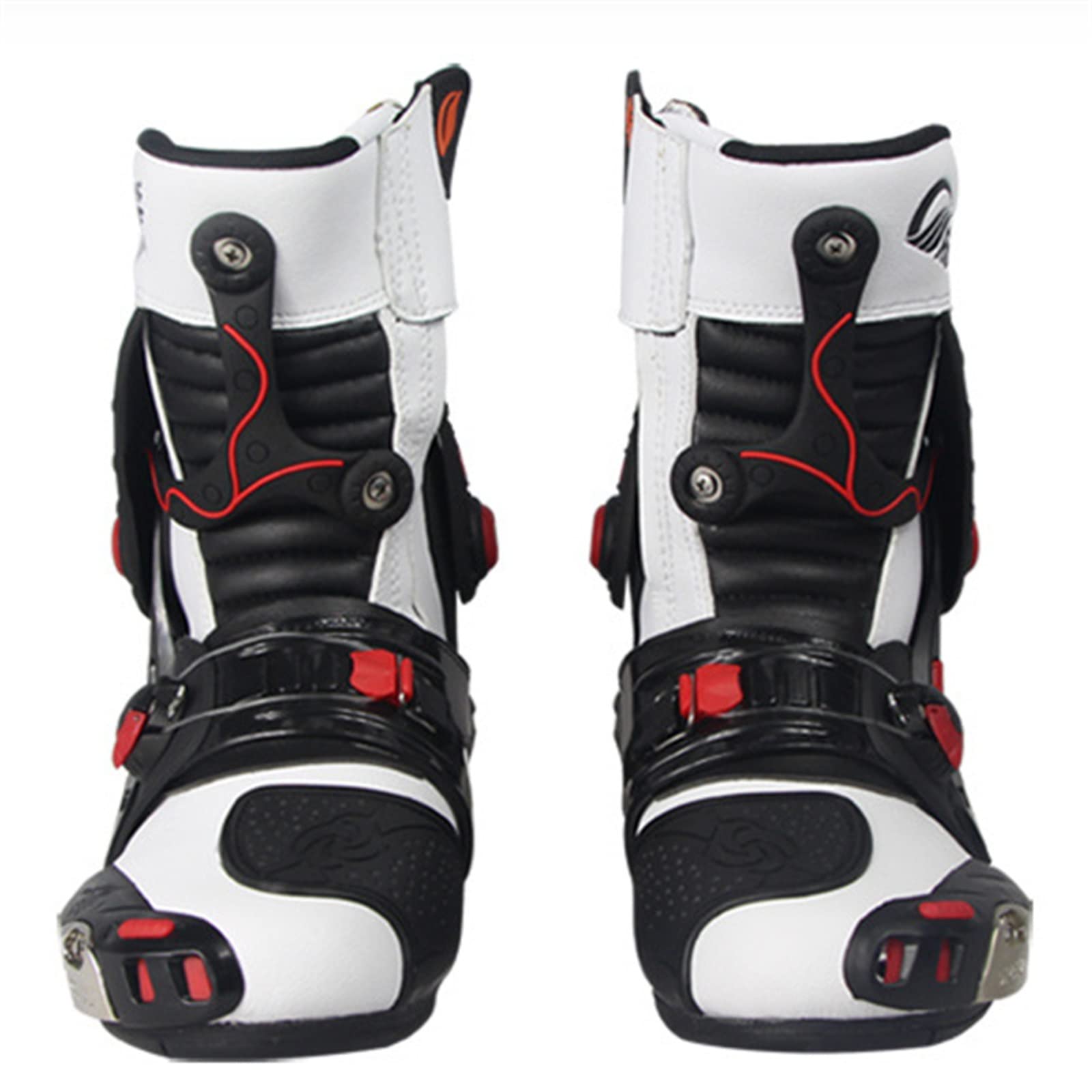 Men's Waterproof Red Wings Ankle Mechanic Boots - Breathable Comfortable Motorcycle Boots for Racing & Sports | Ideal for Motorcycle Riding, Work Safety & Outdoor Adventures