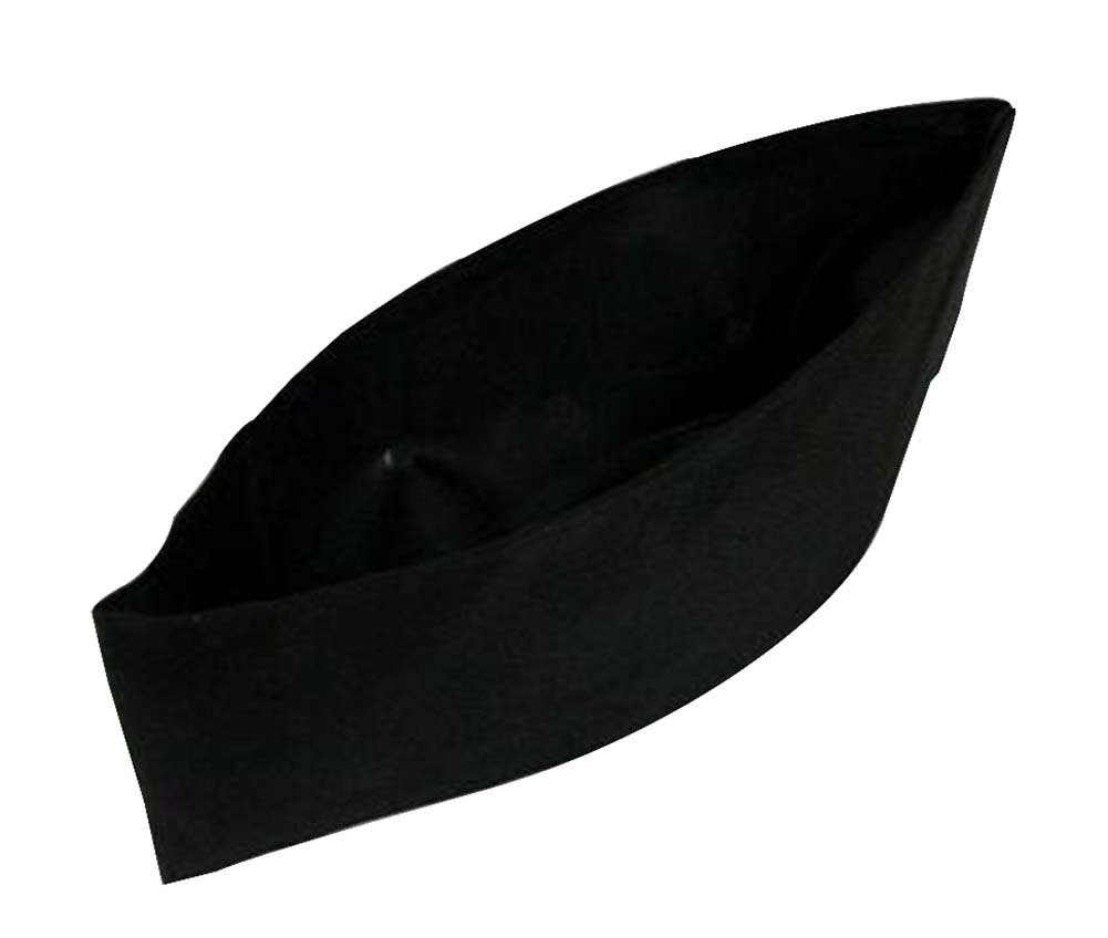 Black Temptation Professional Chef Hat - Premium Kitchen Cloth Cap for Restaurant, Hotel & Waiter Work - Breathable & Comfortable Cooking Headwear for Chefs, Bakers & Culinary Professionals