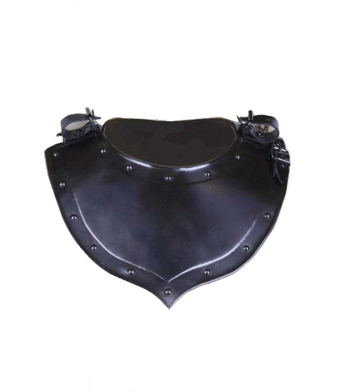 Small Blackened Balthasar Gorget - Authentic Medieval Armor for LARP, Cosplay & Renaissance Fairs - Perfect for Historical Reenactments & Fantasy Costumes