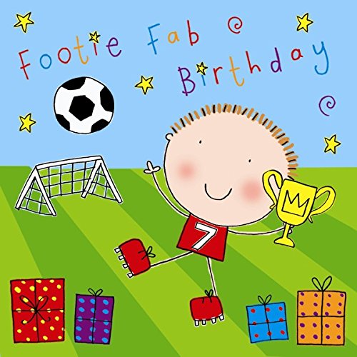 Twizler Footballer Birthday Card for 7-Year-Old Boy - Perfect Gift for Kids