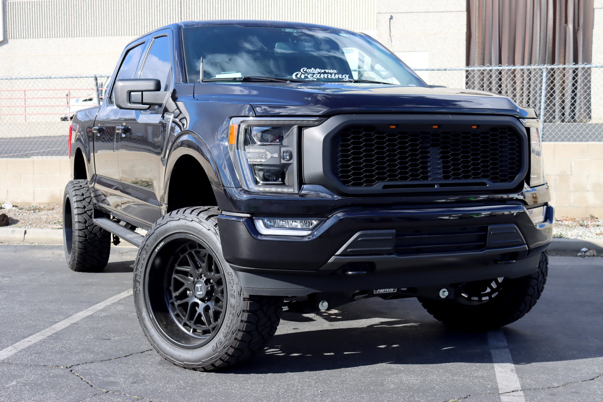 21-23 Ford F150 & F150 Raptor LUXX Series Black LED Projector Headlights - High Performance Lighting for Off-Road & Night Driving