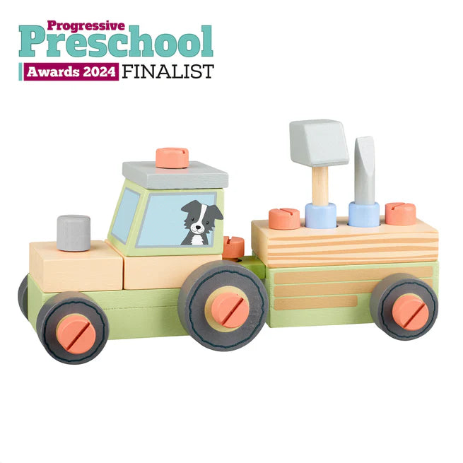 Buildable Tractor Toy Set - STEM Learning Construction Kit for Kids Ages 6-12 - Educational Engineering Building Blocks - Perfect for Creative Play, Birthday Gifts & Classroom Activities