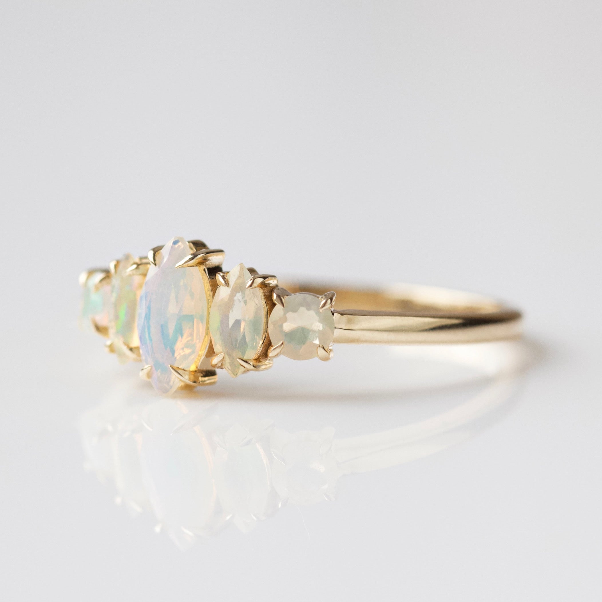 Hope Marquise Opal Ring - Elegant & Unique Gemstone Jewelry for Women - Perfect for Weddings, Anniversaries & Special Occasions