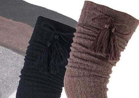 Marilyn Over The Knee High Socks - Cable Knit Boot Leg Warmers Stockings for Women - Winter Fashion & European Style - Perfect for Cold Weather, Outfits with Boots and Layered Looks