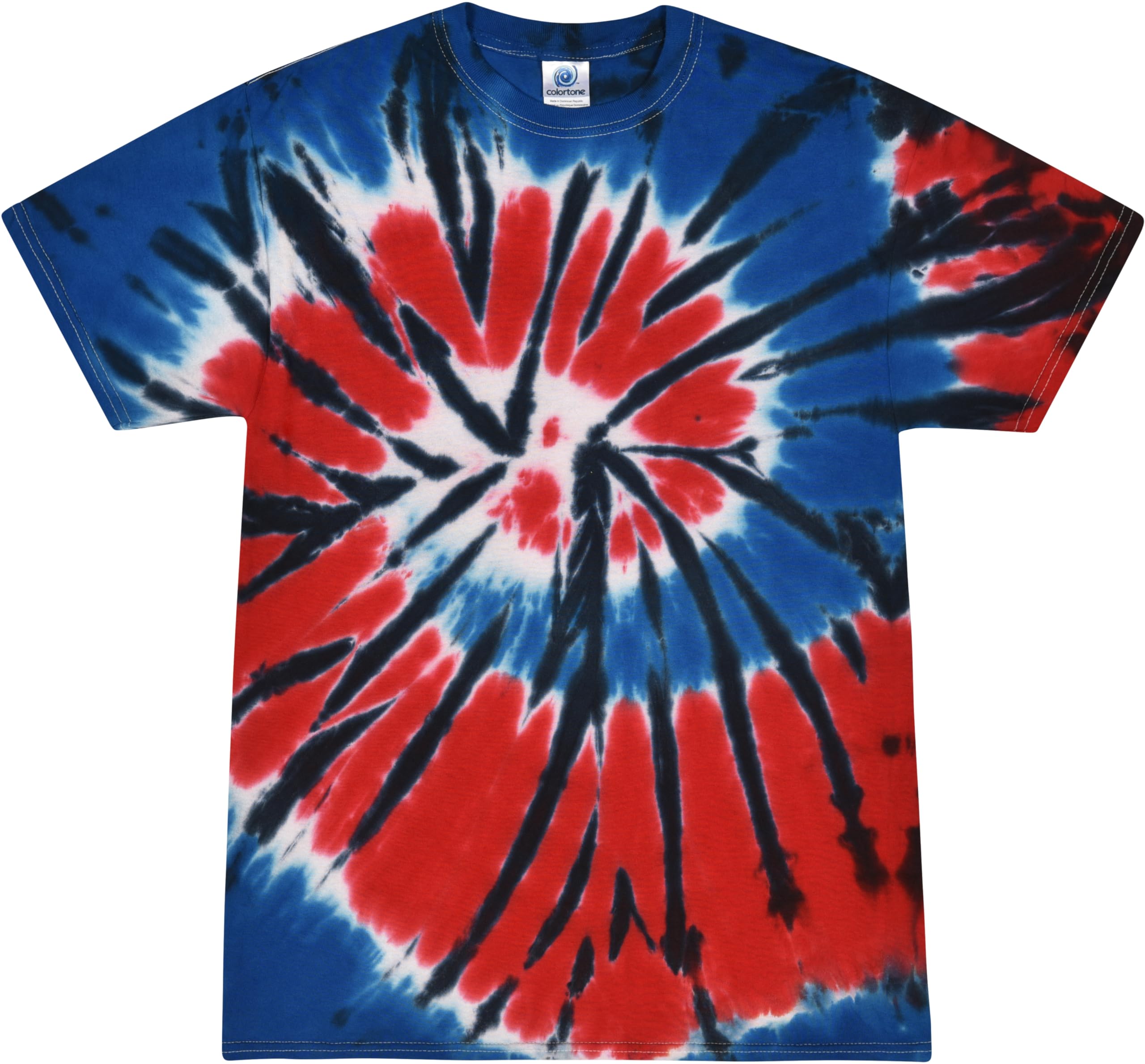 Vibrant Colortone Tie Dye T-Shirts for Men & Women - Soft Unisex Short Sleeve Cotton Tees for Summer, Festivals & Casual Wear