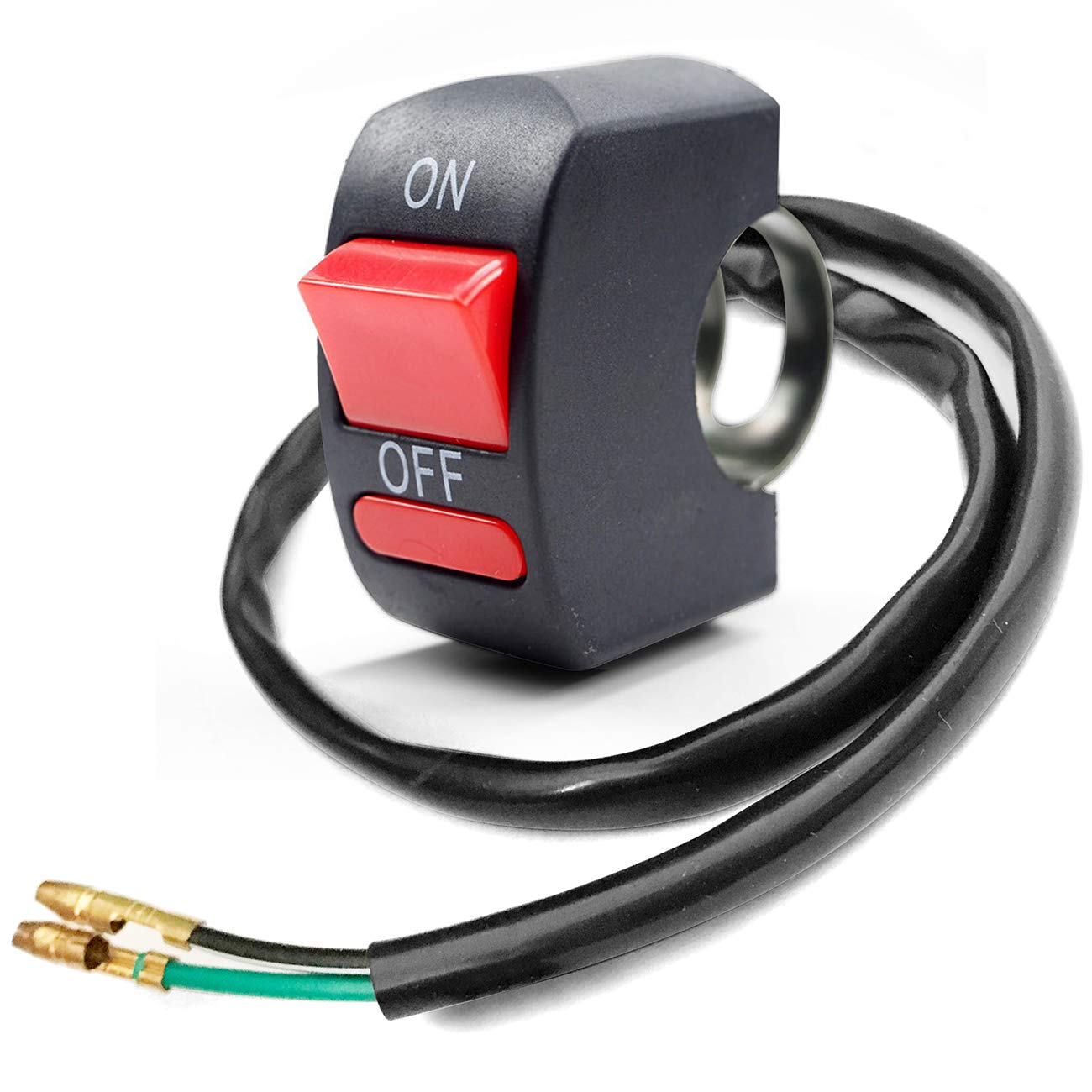 Motorcycle Handlebar Switch Push Button On/Off Tuning Part for U5 U7 U2 LED Lights - Compatible with 7/8
