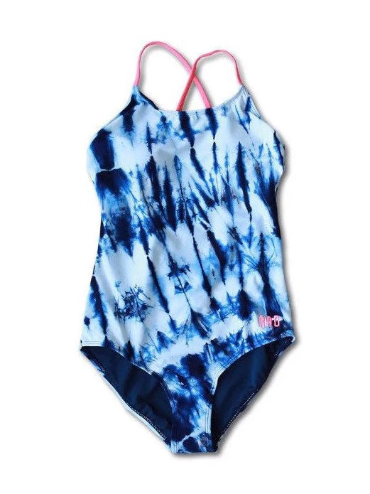Baby Jess Tie Dye Swimsuit for Girls - Cute One Piece Bathing Suit | Perfect for Pool, Beach & Summer Vacation