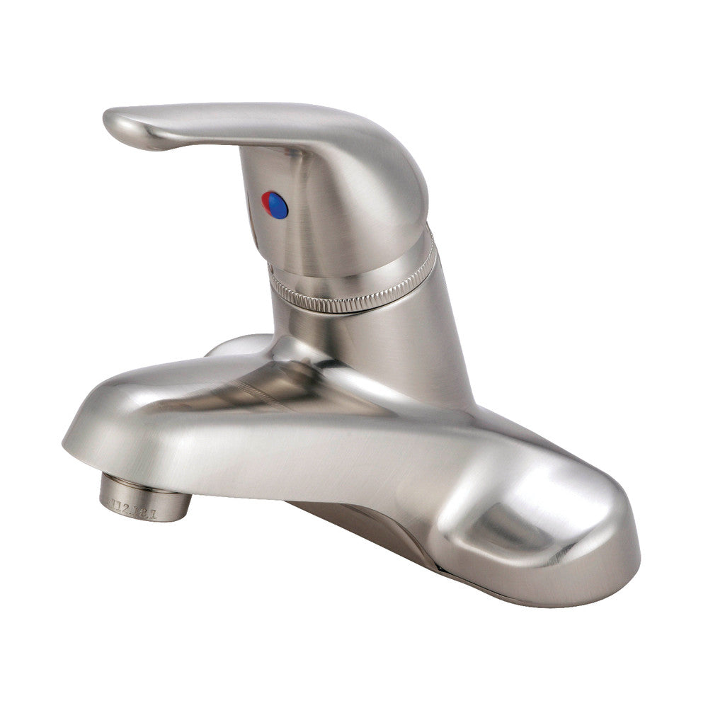 Kingston Brass KB542LP Single Handle 4-Inch Centerset Bathroom Faucet - Chrome Finish for Vanity Sink, Powder Room & Guest Bathroom Installation