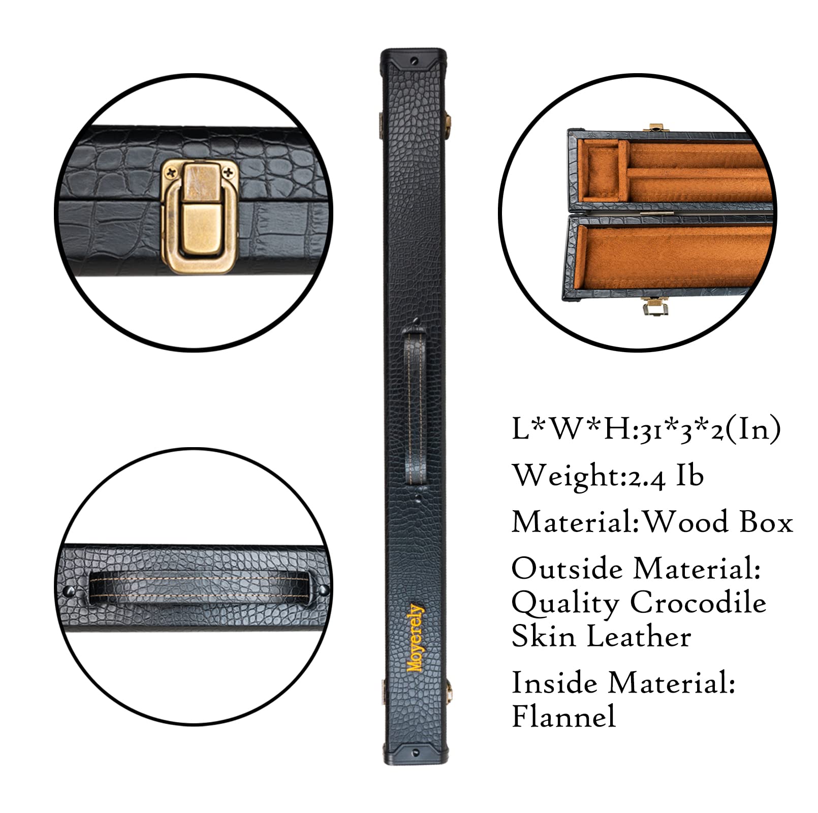 Premium Carbon Fiber Pool Cue - 11.8mm & 12.5mm Low Deflection Professional Billiard Stick with Protective Case | Perfect for Tournament Play & Home Game Rooms