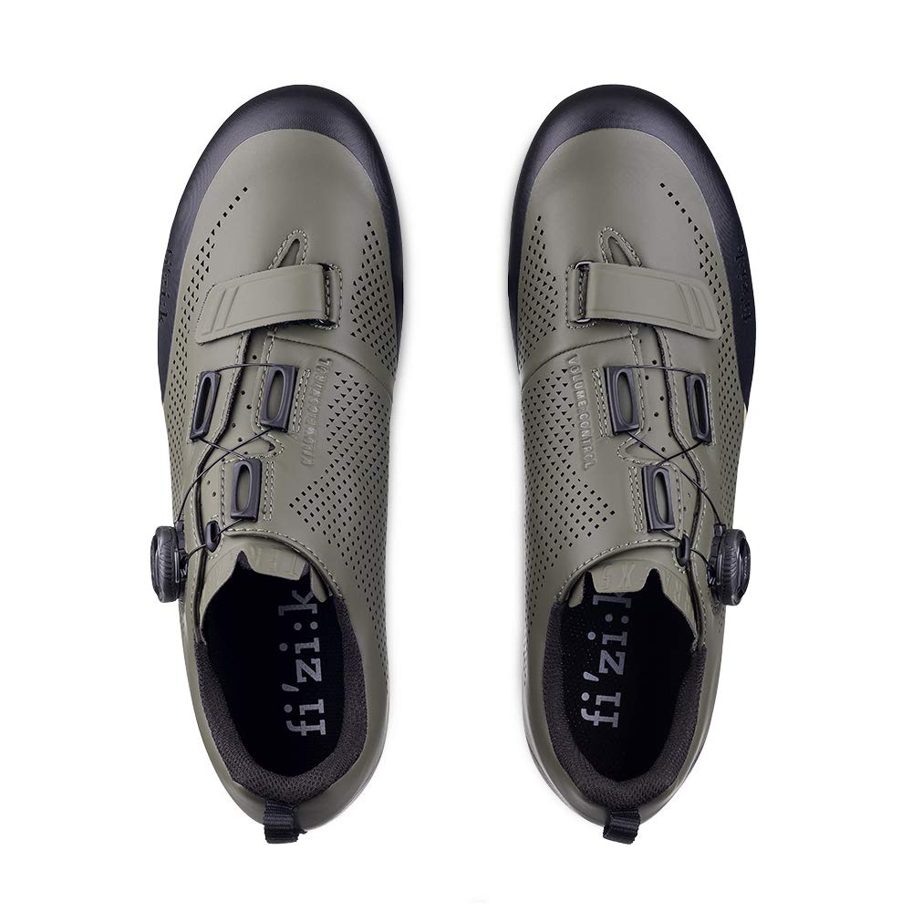 Fizik X5 Terra Mountain Bike Shoes - Carbon Fiber MTB Cycling Shoes with Adaptive Fit & Microtex Upper for Trail Riding & Off-Road Biking