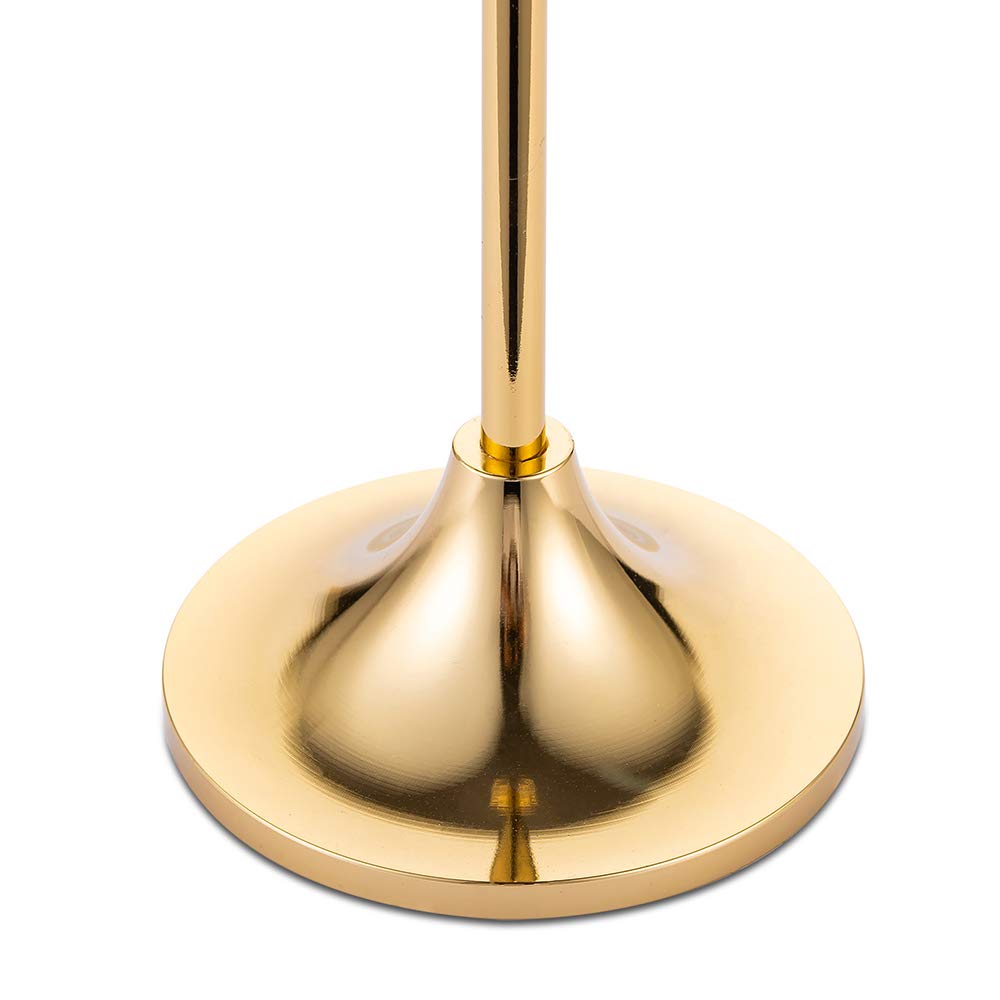 30-Piece Gold Taper Candle Holders Set - Elegant Metal Candlestick Holders for 3/4 Inch Thick Candles - Perfect for Wedding Centerpieces, Home Decor, Dining Table & Party Decorations (Use for Romantic Dinners, Holiday Decor, Church Ceremonies)