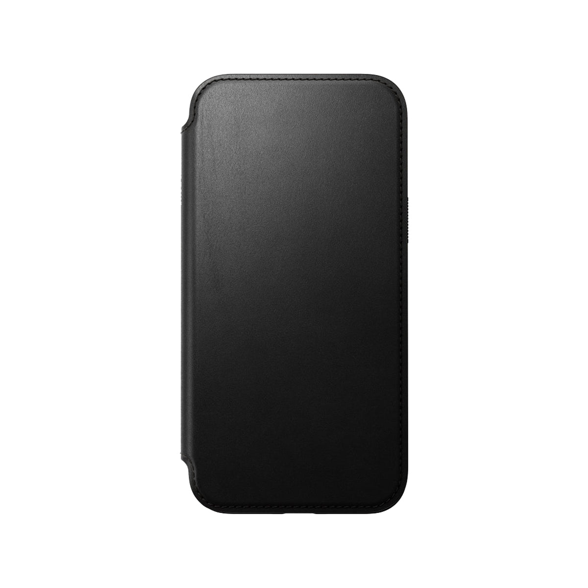Premium Nomad Genuine Leather Folio Case for iPhone 15 Plus - Slim Protective Cover with Card Slots (Black) | Perfect for Business Professionals & Travelers